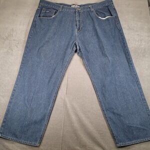 ENYCE Mens Jeans Actual Size‎ 48 x 30 Blue Baggy Hip Hop Skater Relaxed Fit